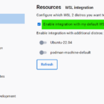 Using Docker in WSL